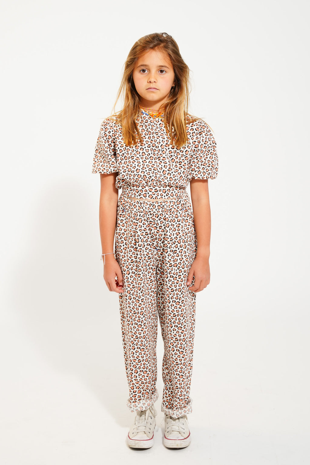 Ecru blouse short sleeves puffy