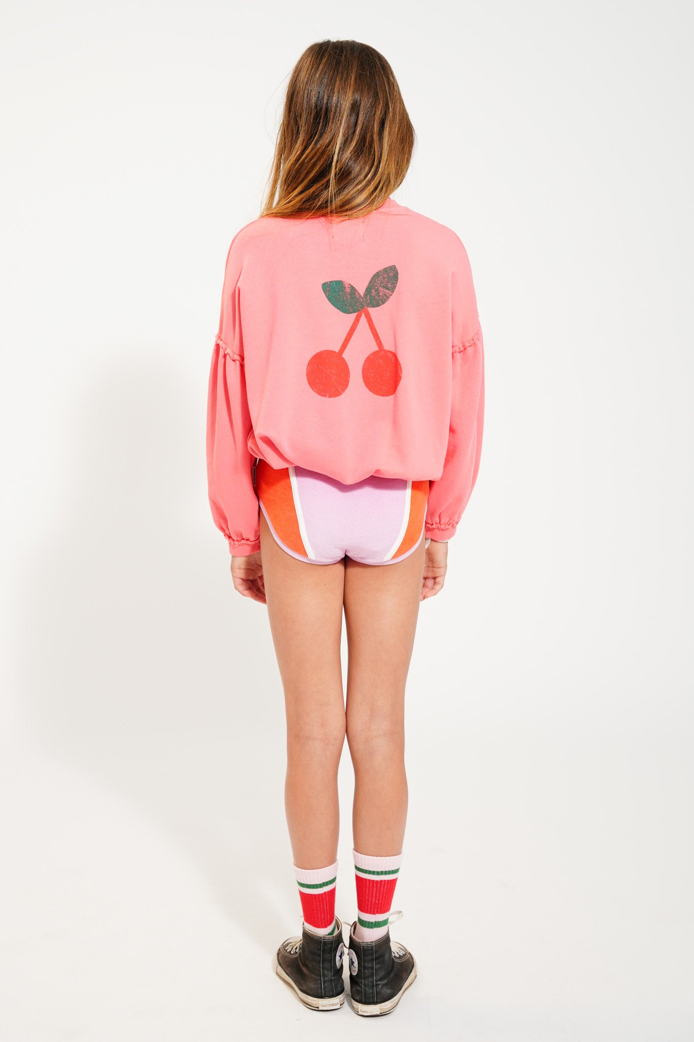 Pink sweatshirt with "senior" print
