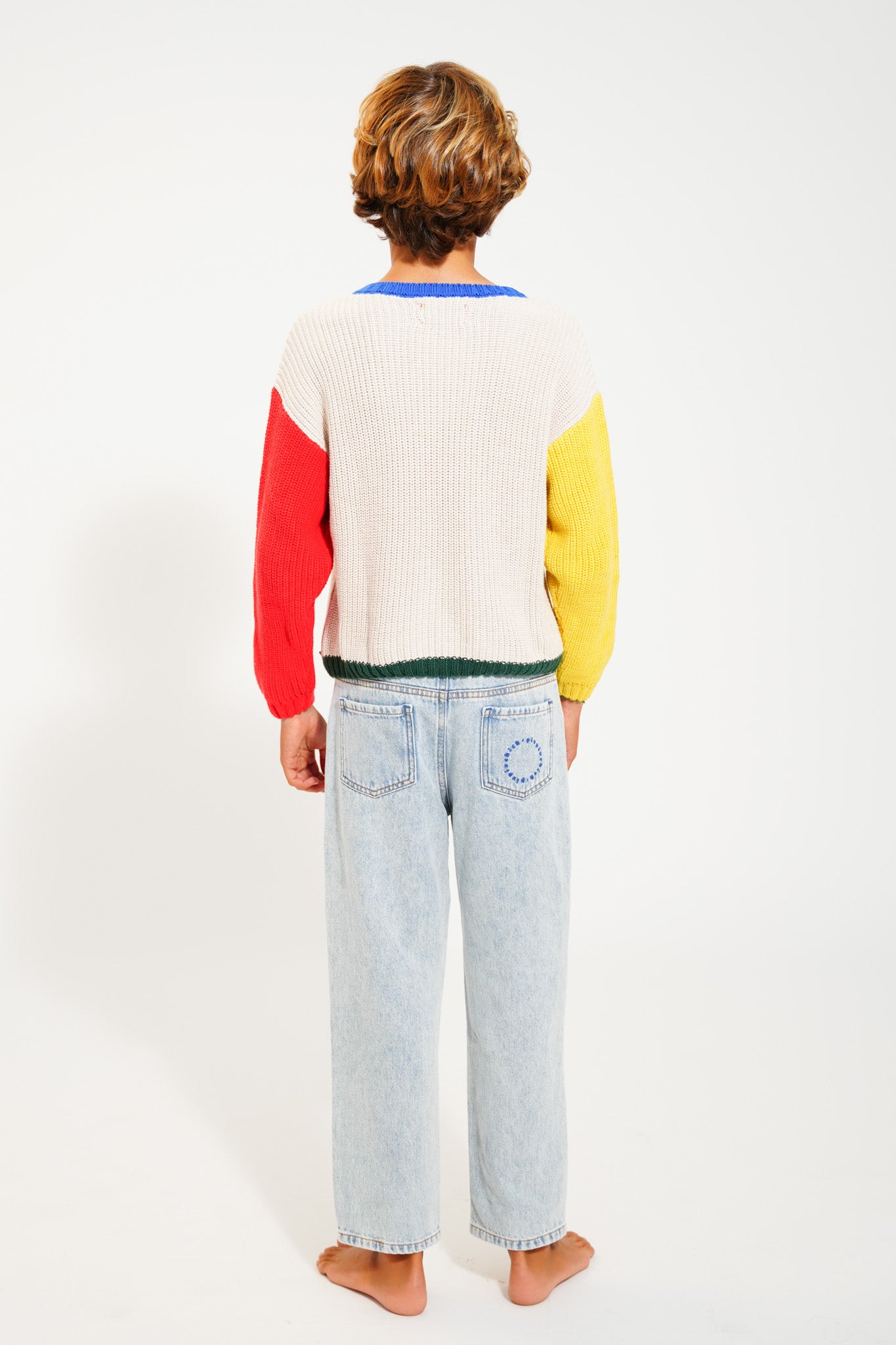 Faded blue unisex jeans