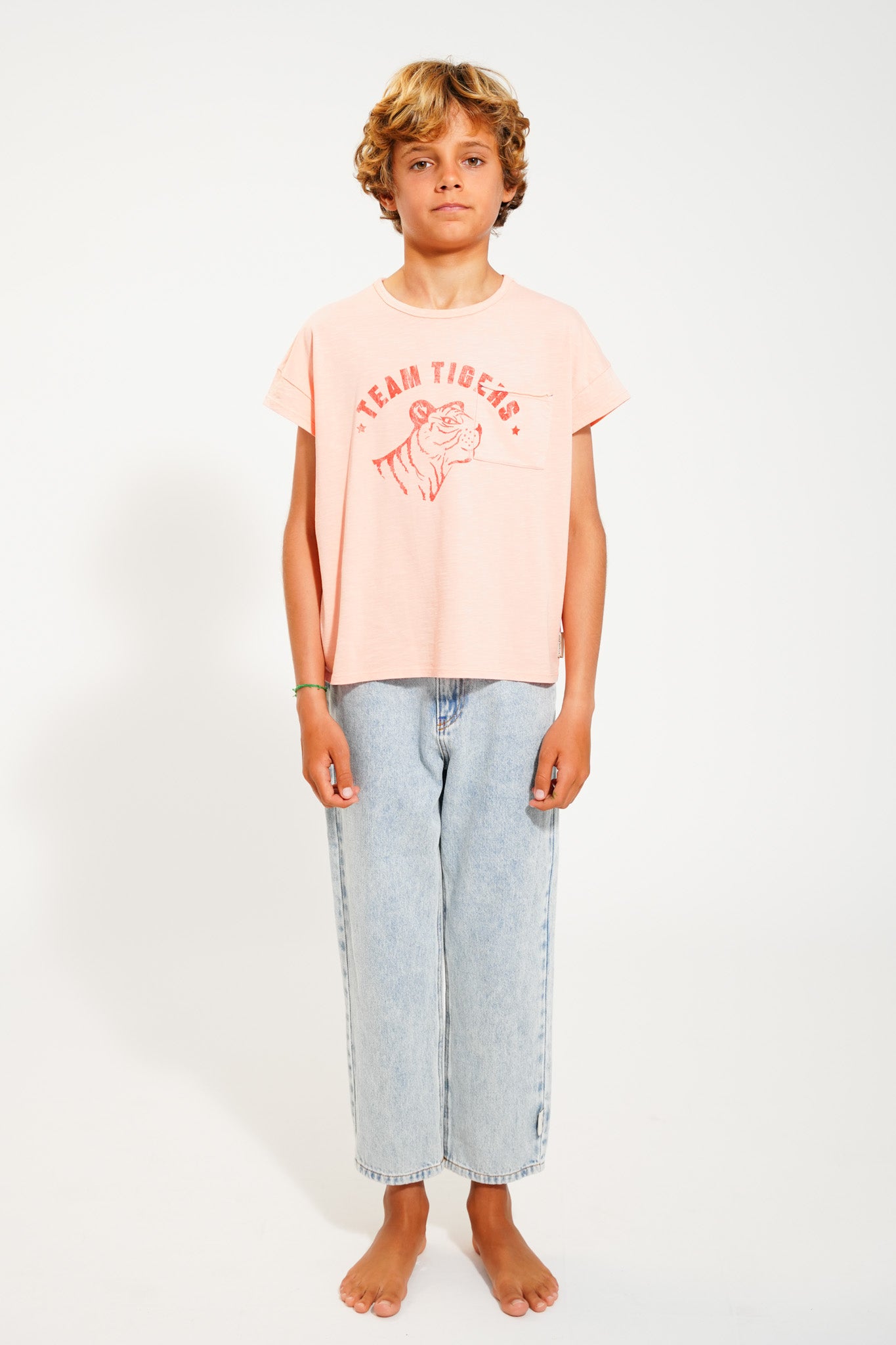 Faded blue unisex jeans