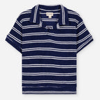 Polo éponge Leonard Navy Stripes