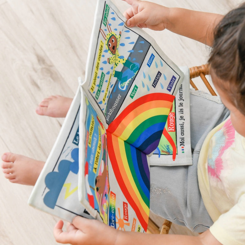 Livre bébé en tissu FRUITS ET LÉGUMES