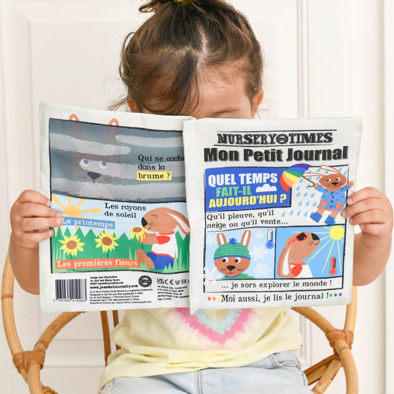 Livre bébé en tissu FRUITS ET LÉGUMES