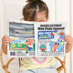 Livre bébé en tissu FRUITS ET LÉGUMES