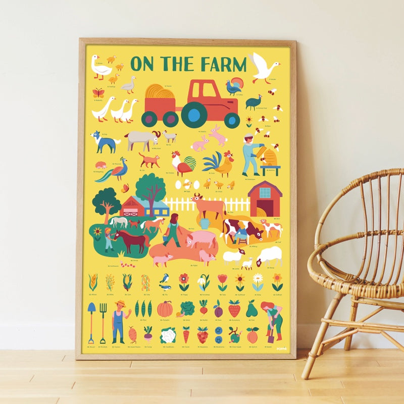 EDUCATIONAL POSTER + 51 VOLCANO STICKERS