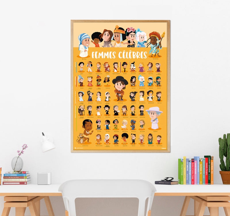 EDUCATIONAL POSTER + 51 VOLCANO STICKERS