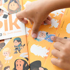 EDUCATIONAL POSTER + 51 VOLCANO STICKERS