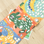 PANORAMA POSTER + 520 stickers Dinosaurs