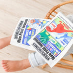fabric baby book dinosaurs