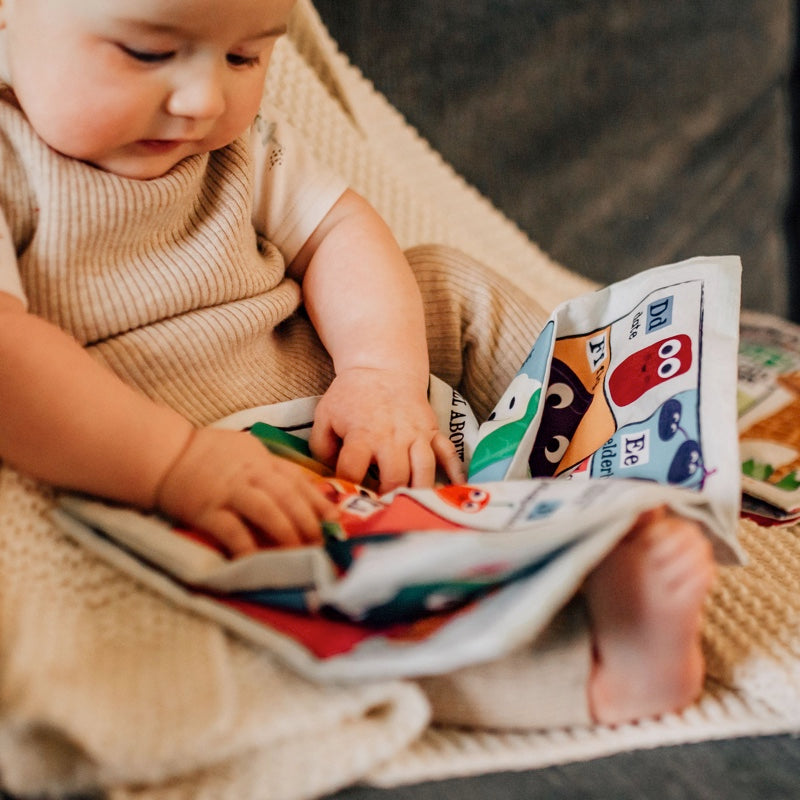 Livre tissu pour bébé DINOSAURES