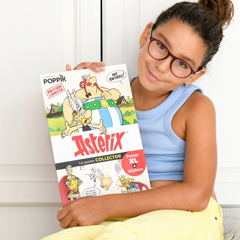EDUCATIONAL POSTER + 44 ASTERIX STICKERS