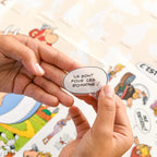 EDUCATIONAL POSTER + 44 ASTERIX STICKERS