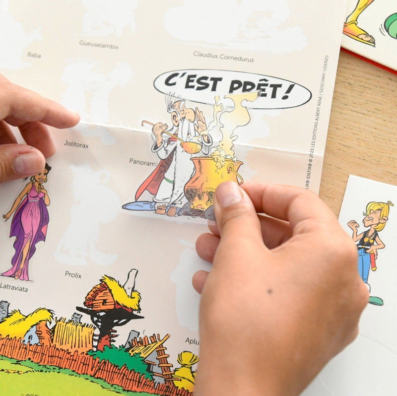 EDUCATIONAL POSTER + 44 ASTERIX STICKERS