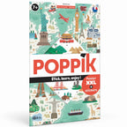 Educational poster + 71 stickers monuments of the world