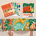 PANORAMA POSTER + 520 stickers Dinosaurs