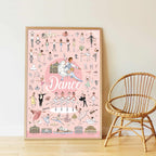 EDUCATIONAL POSTER + 64 DANSE STICKERS