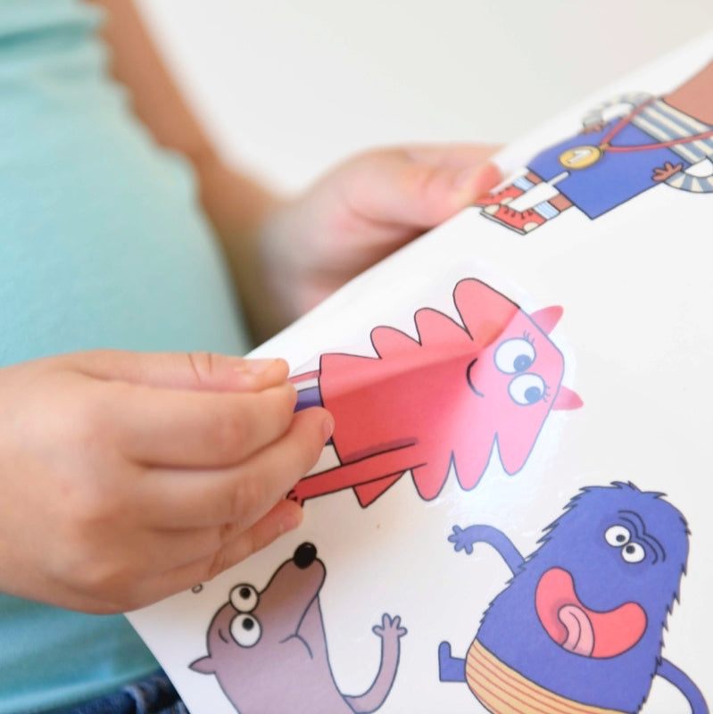 Educational poster + 43 stickers our emotions