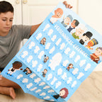History poster + 44 stickers famous people