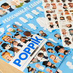 History poster + 44 stickers famous people