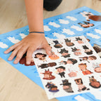 History poster + 44 stickers famous people
