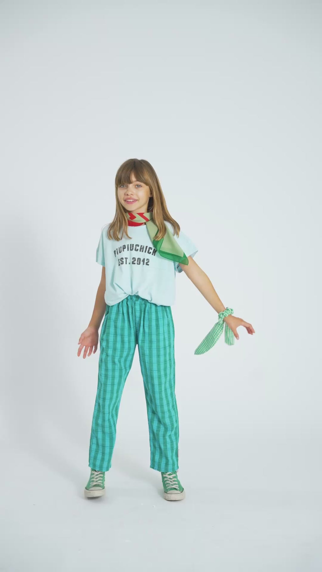 T-shirt Bleu Clair à Imprimé PIUPIUCHICK