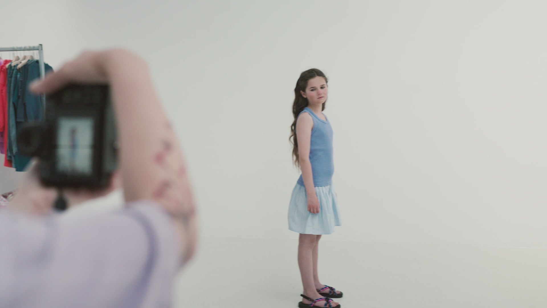 Oxford Striped Button-Down Skirt