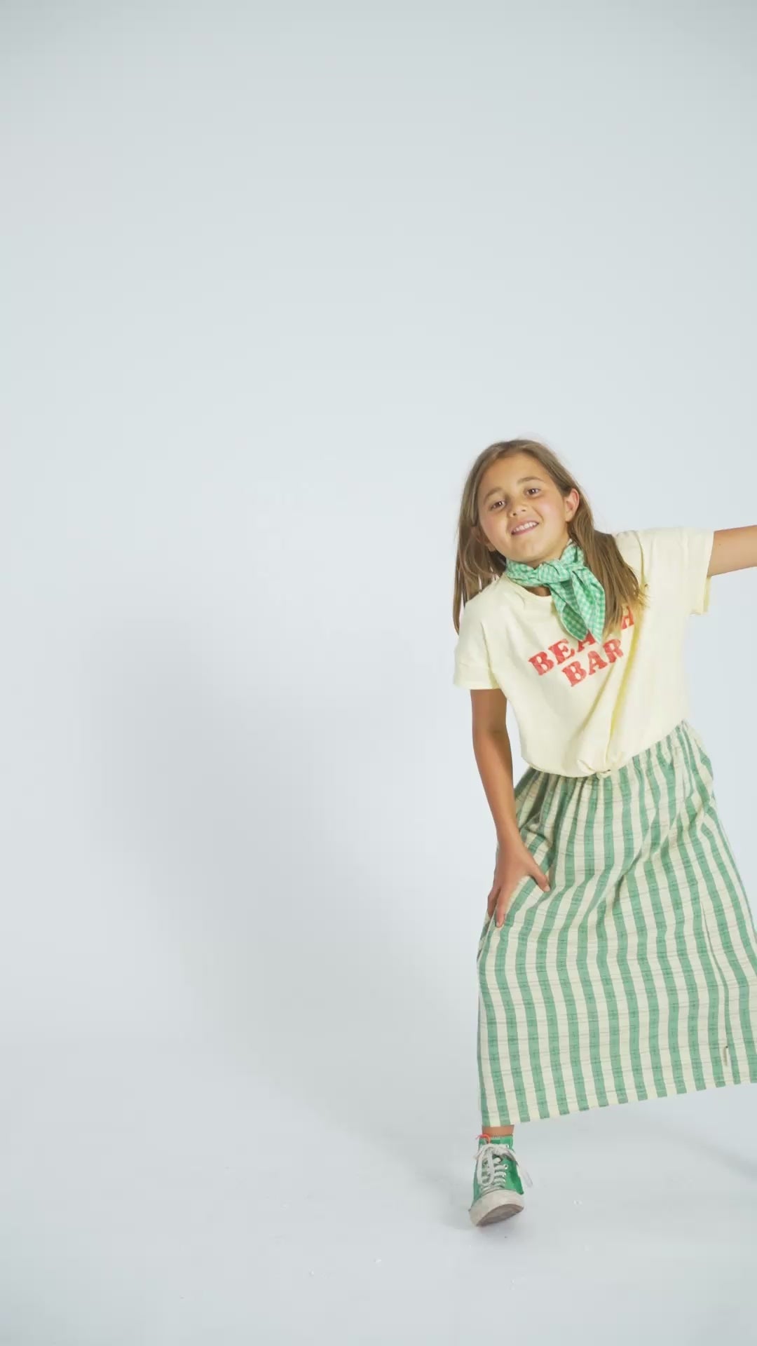 T-shirt Jaune Clair à Imprimé BEACH BAR