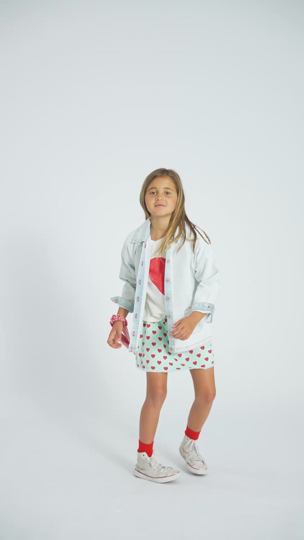 Veste en jeans Bleu Clair Délavé PEACE