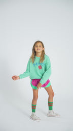 Sweatshirt Turquoise with PEACE Print