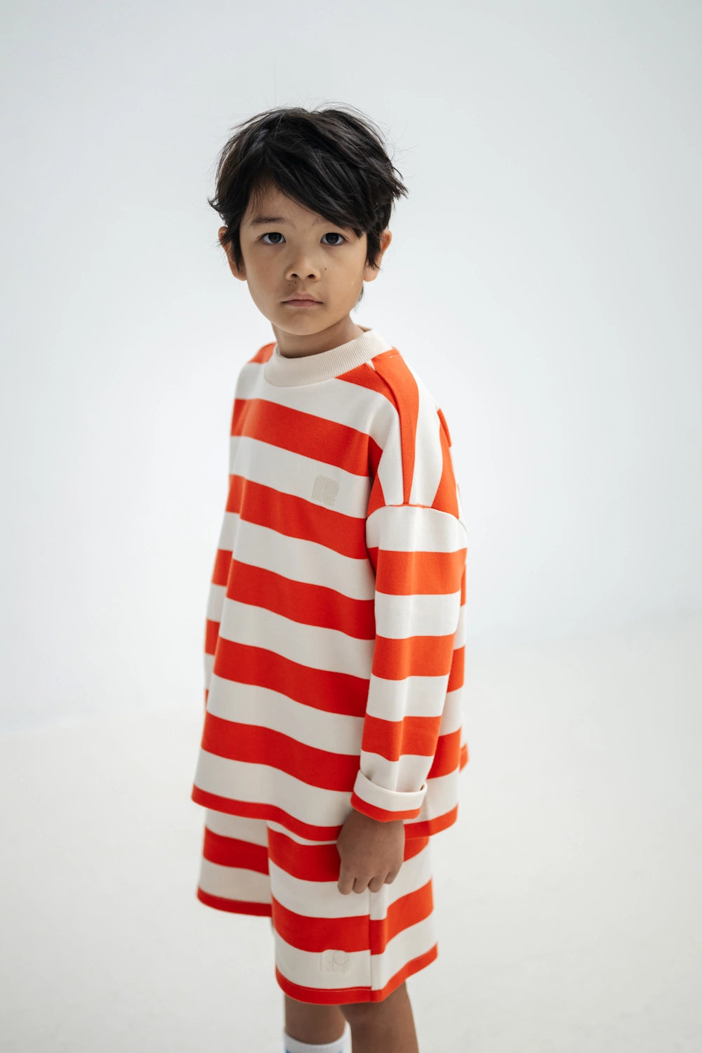 sweat Boxy à Rayures