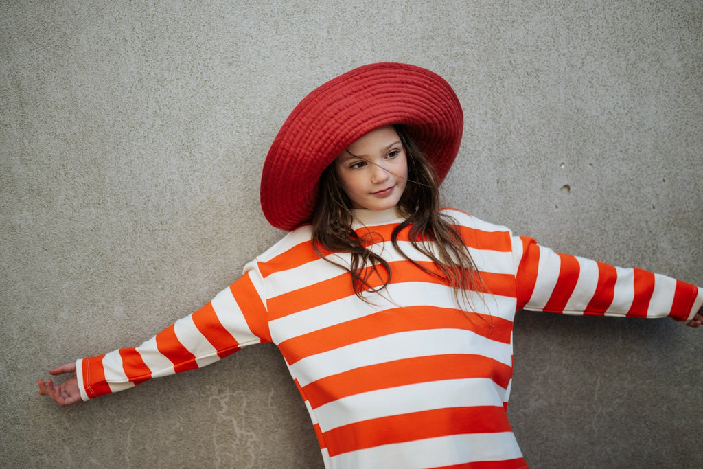 sweat Boxy à Rayures