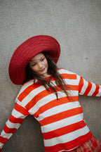 sweat Boxy à Rayures