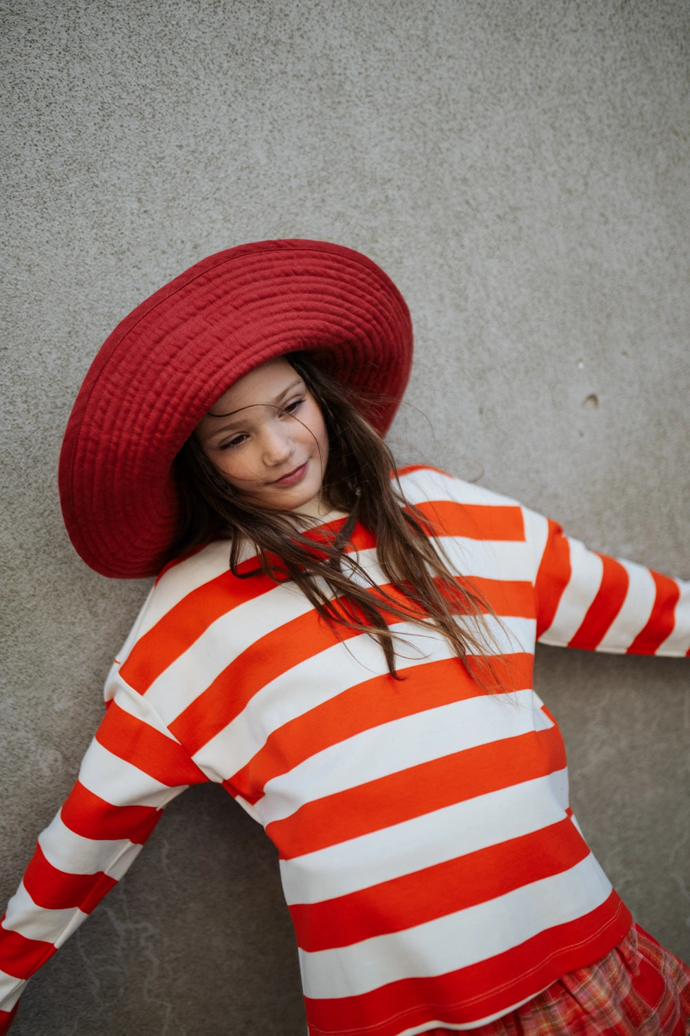 sweat Boxy à Rayures