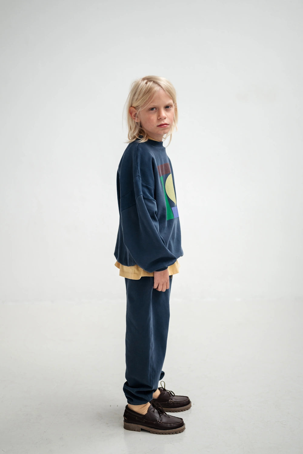 Crew Neck Sweater, Midnight Teal