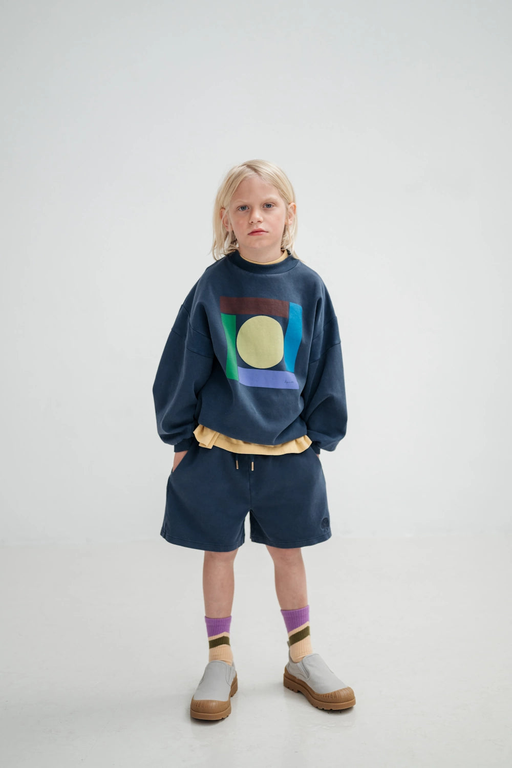 Crew Neck Sweater, Midnight Teal