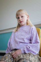 Pull en Maille Violet Clair