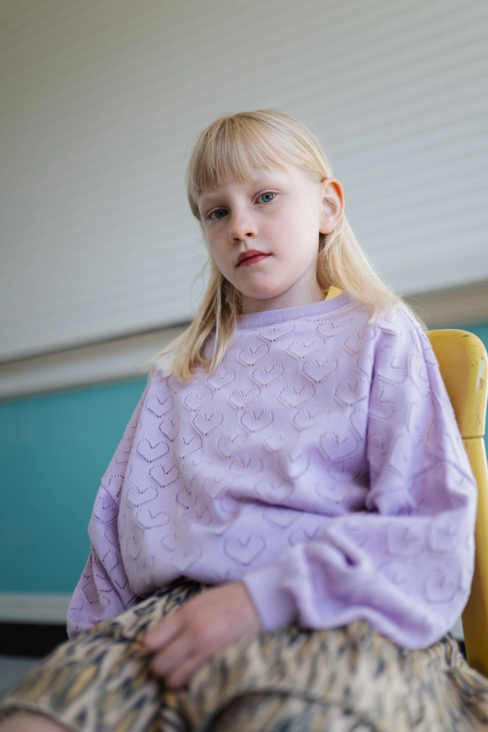 Pull en Maille Violet Clair