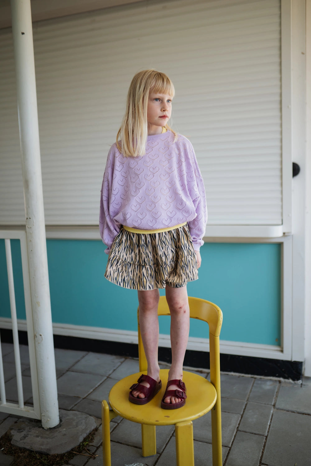 Pull en Maille Violet Clair