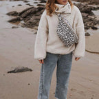 Sac Banane Leopard Greige