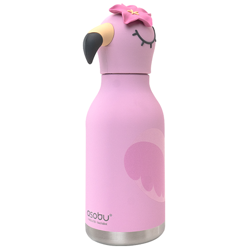 Gourde asobu Bestie Flamant rose 460 ml