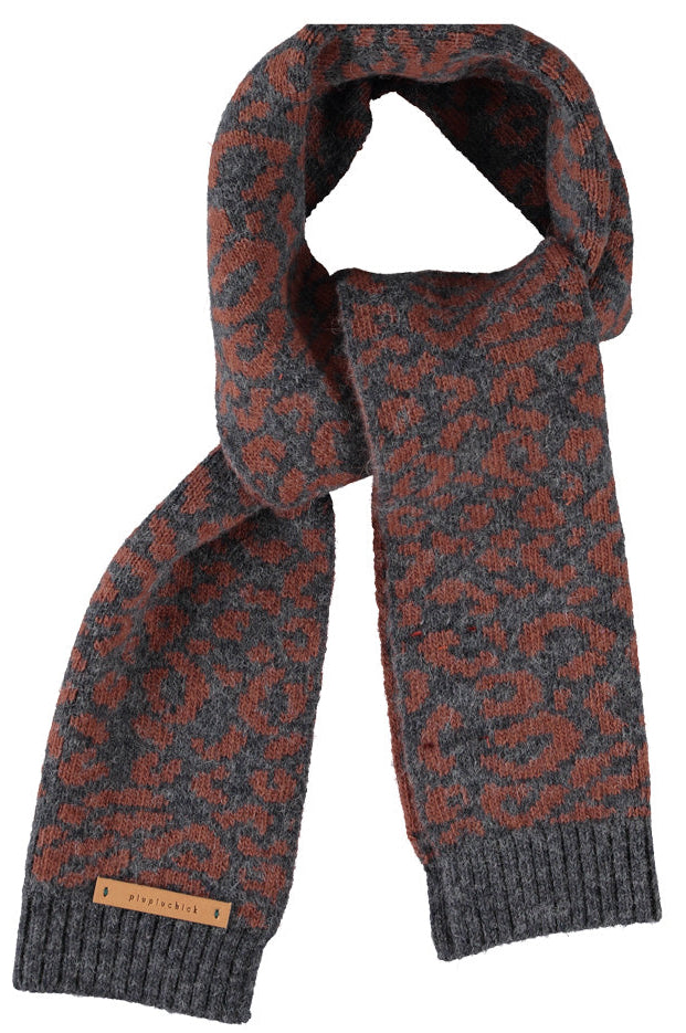 Écharpe Gris Motif Animal