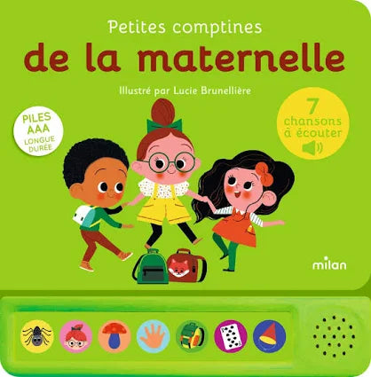 Livre sonore Petites comptines de la maternelle