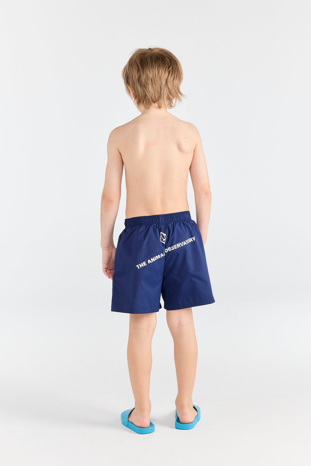 Deep Blue Puppy Kid Shorts