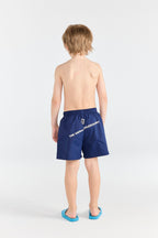 Deep Blue Puppy Kid Shorts