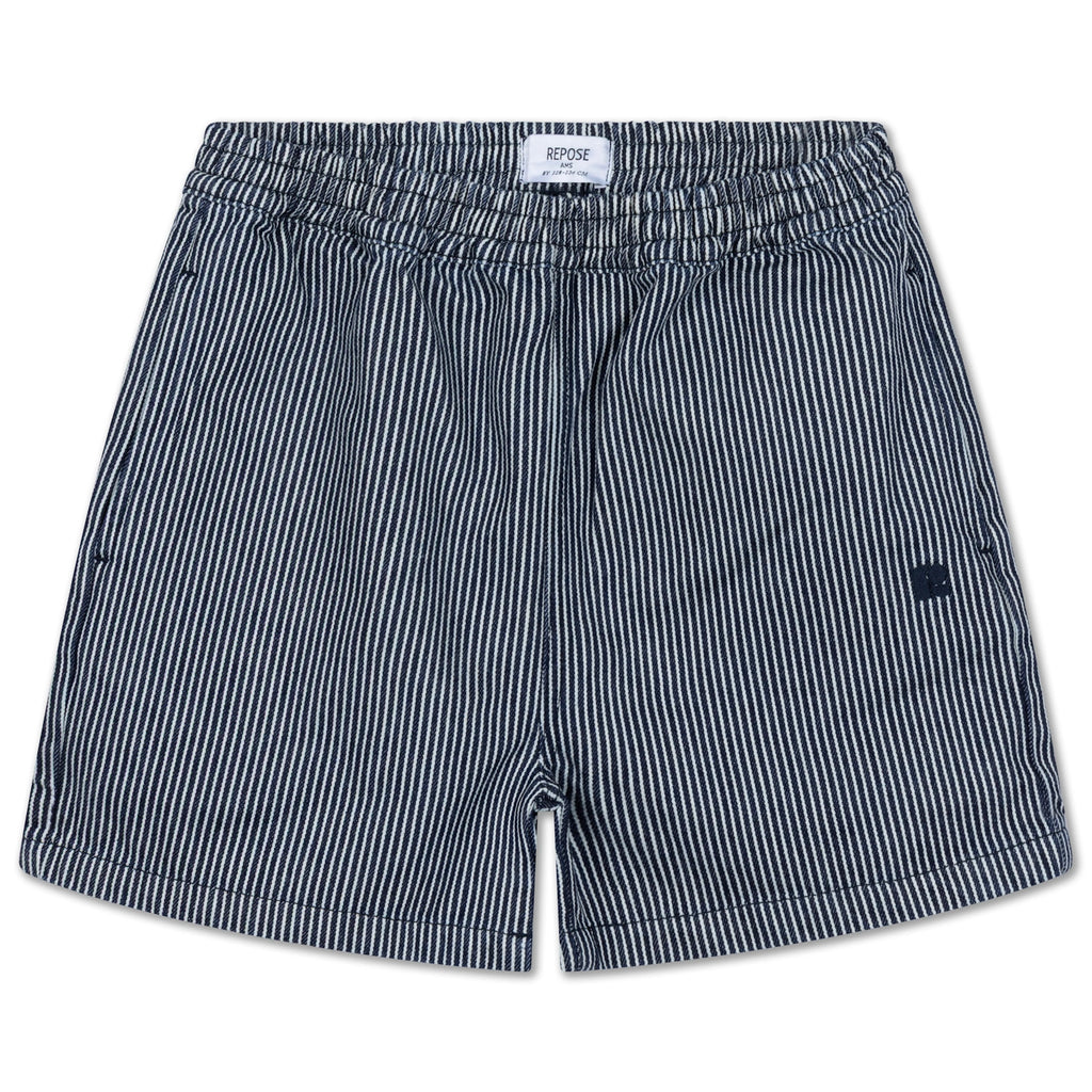 Blue Striped Sweat-Free Shorts
