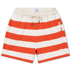 Flame Red Block Striped Shorty