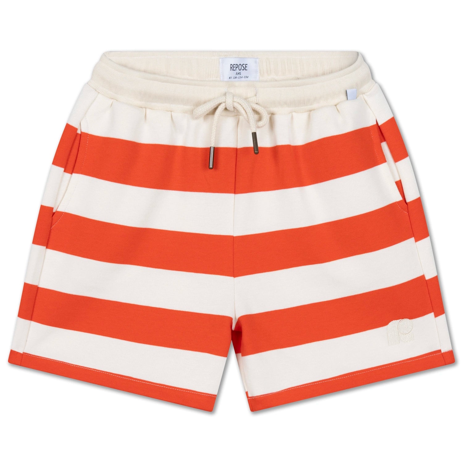 Flame Red Block Striped Shorty