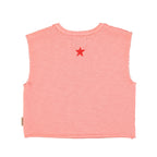 Pink "Camp Tapawingo" sleeveless T-shirt