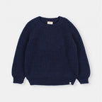Pull doux en maille navy