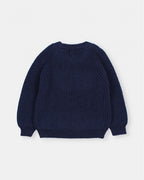 Pull doux en maille navy